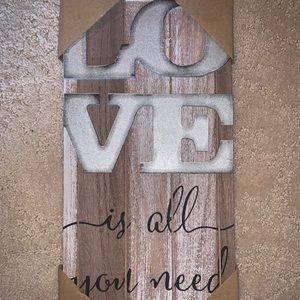 Love is all you need plaque